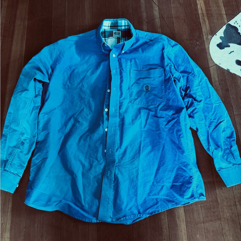 Men’s Cinch turquoise western shirt